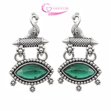 Bird Studs Oxidized Earrings. GLENTIK – Wrapped in Love ❤️.