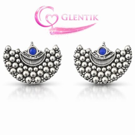 Enchanted Oxidized Crecent Studs Earrings. GLENTIK – Wrapped in Love ❤️.