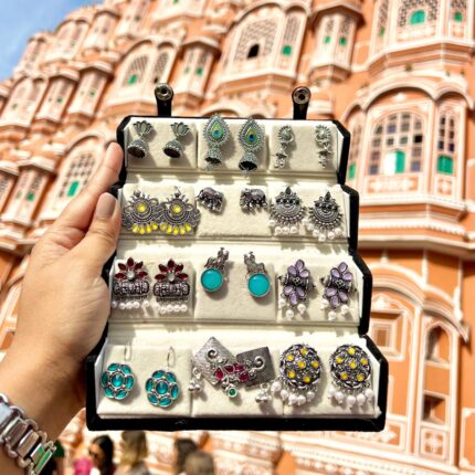 GLENTIK – Wrapped in Love ❤️. 12 Pair Oxidised Earring Gift Set Affordable. Perfect for Gifting.