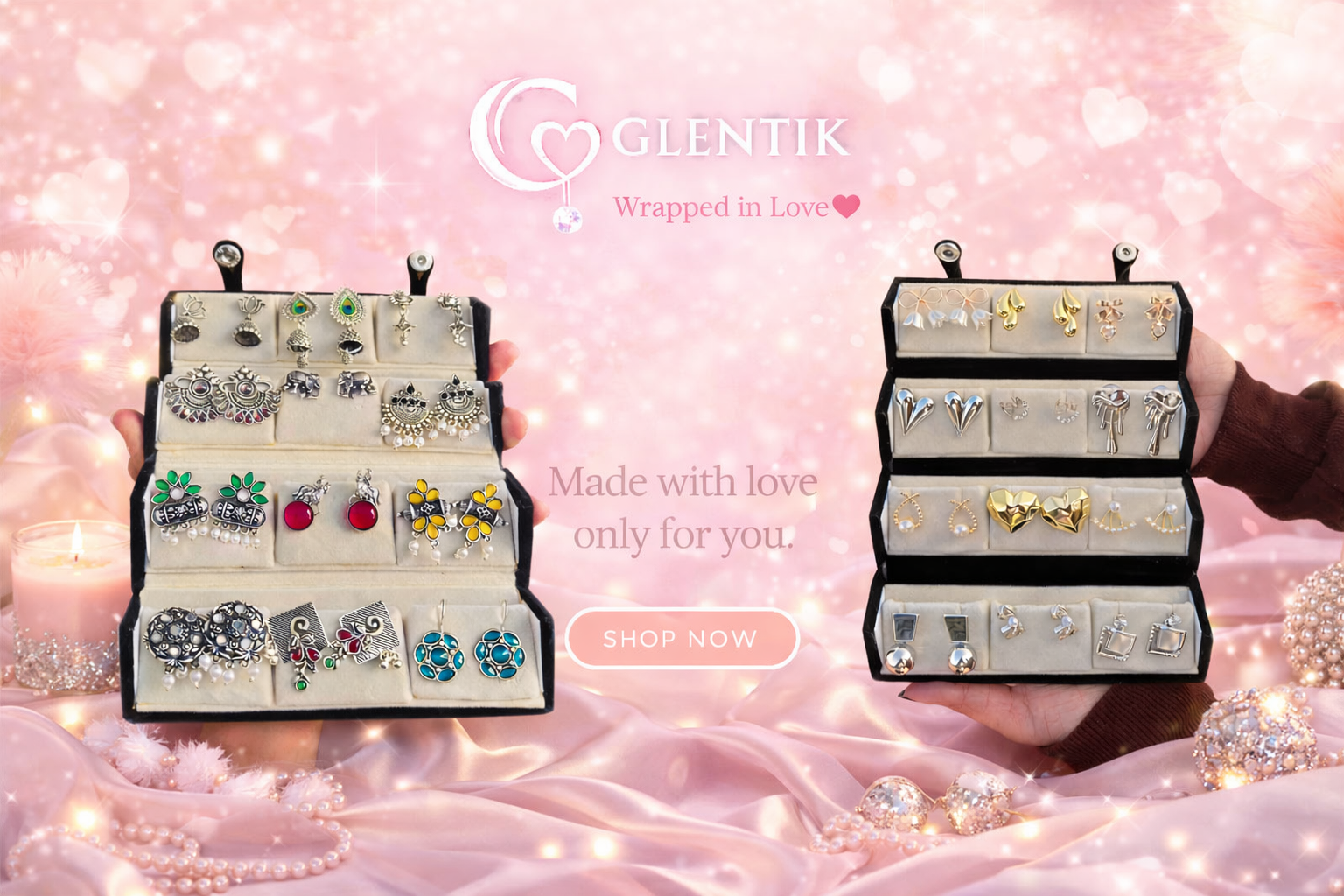 GLENTIK-Wrapped in Love❤️. Earring Gift Set For Women.